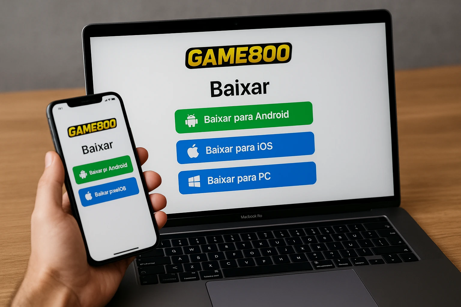 Baixar o GAME800 Cassino App