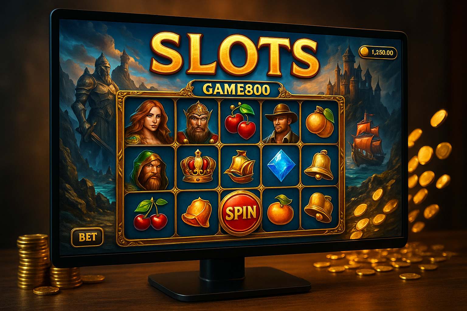 Jogos de Slot no Casino Online GAME800