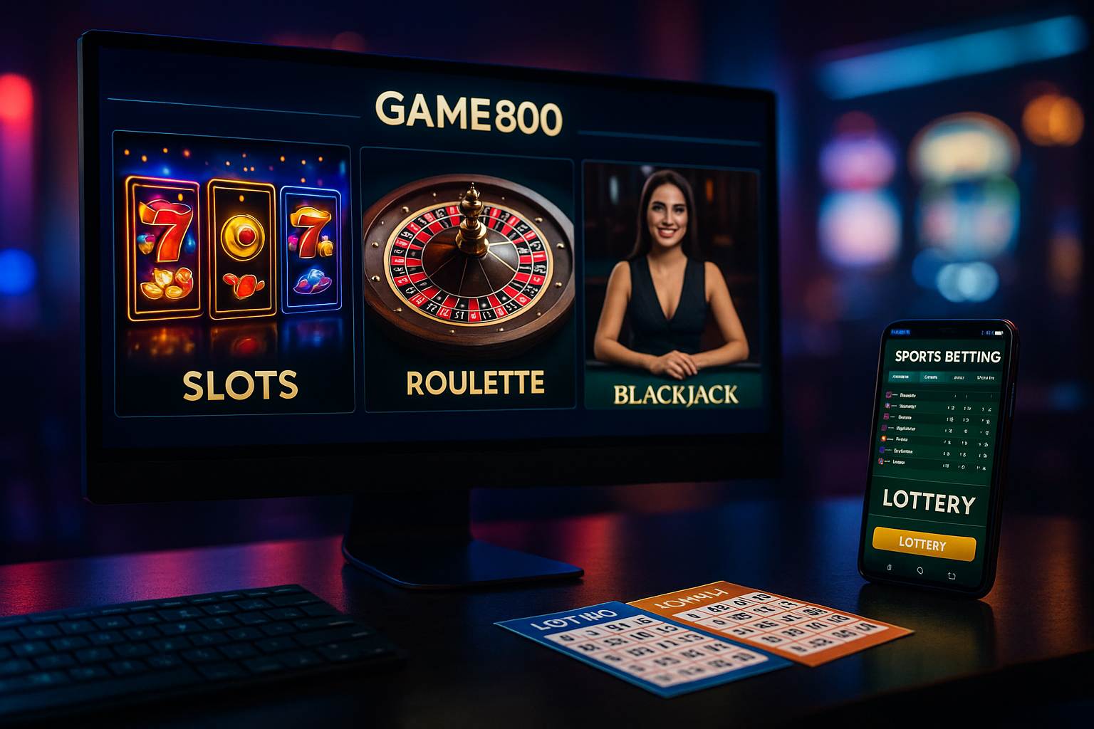 Jogos de cassino online GAME800