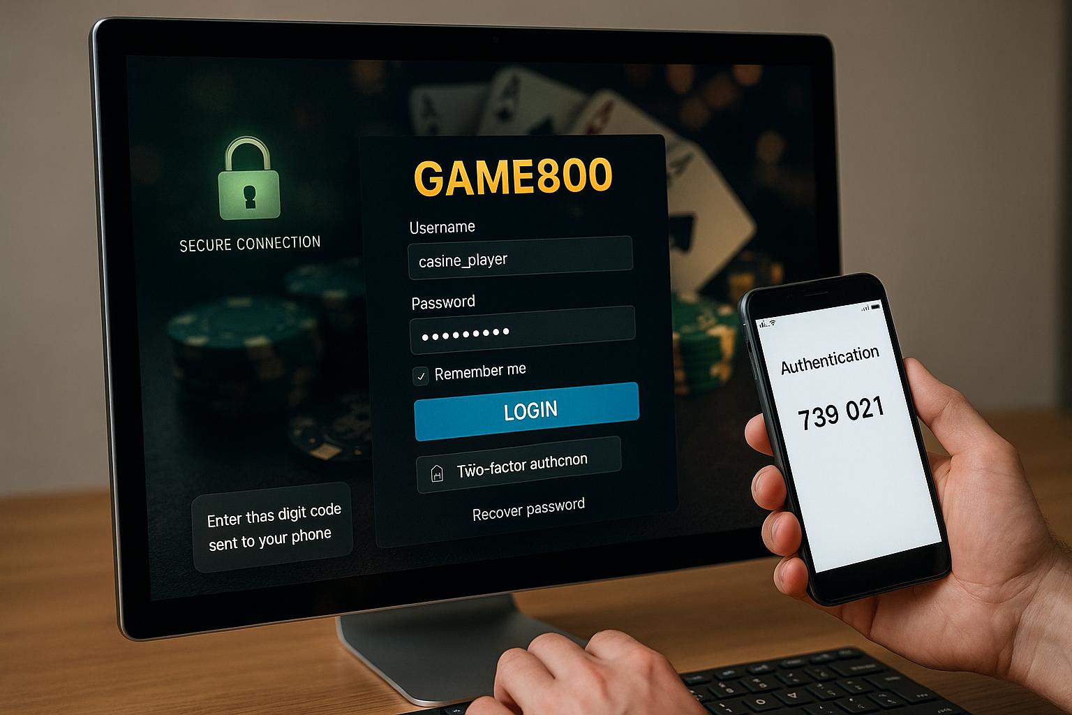 Login no Cassino GAME800