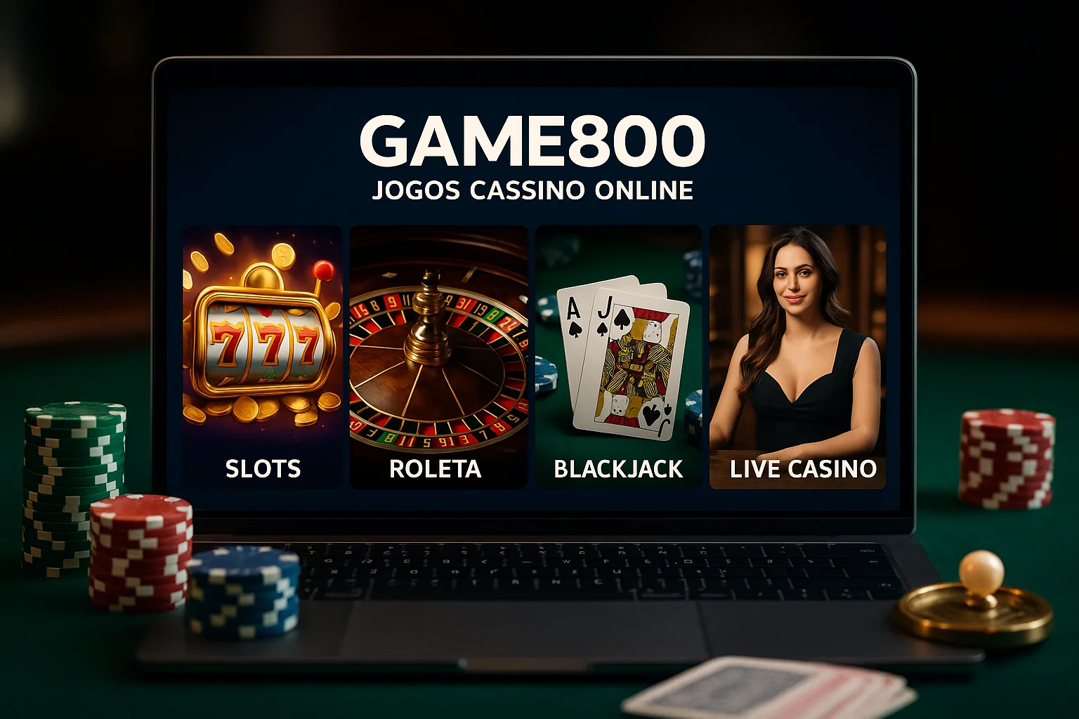 Jogos de cassino online inovadores e emocionantes na GAME800